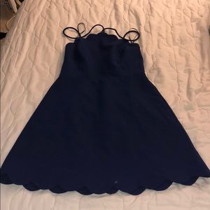 BLUE FORMAL CASUAL DRESS
